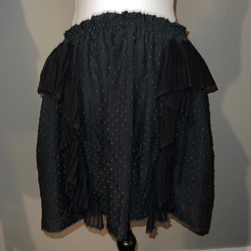 TOPSHOP black lightweight skirt with lining